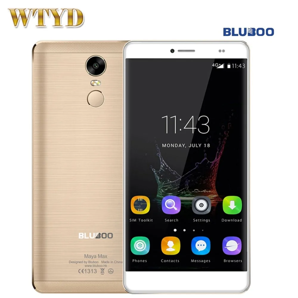 BLUBOO Maya Max 32GB+3GB 4G Fingerprint Identification 6.0'' Android 6.0 MTK6750 Octa Core 1.5GHz Bluboo May 16GB+2GB 5.5 inch