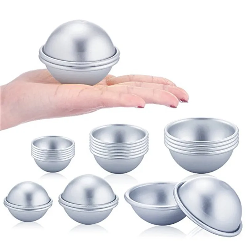 

Bath Bomb Mold 3D Ball Sphere Mini Aluminum Alloy Semicircle Bath Bomb Salt Ball Making Tool Metal Mold Shape DIY Spa