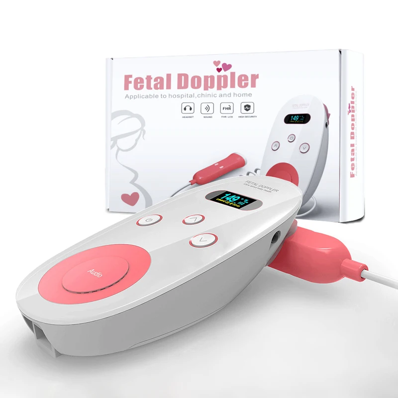 

Fetal Doppler Detector LCD Portable Ultrasound Baby Heart Rate Monitor Pregnant Vascular Doppler Sensor for Pregnant Women