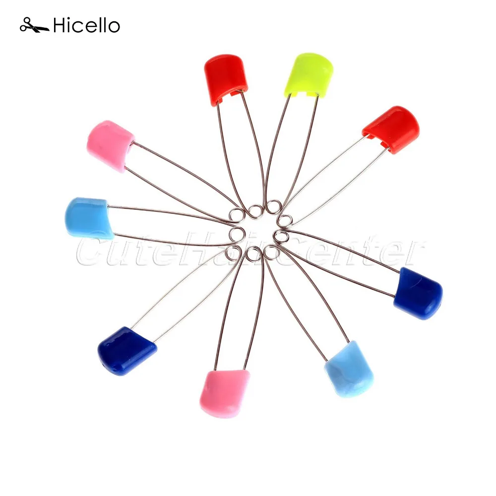 Original Hicello 15Pcs/bag Colorful Safety Pins Locking Baby Cloth ...