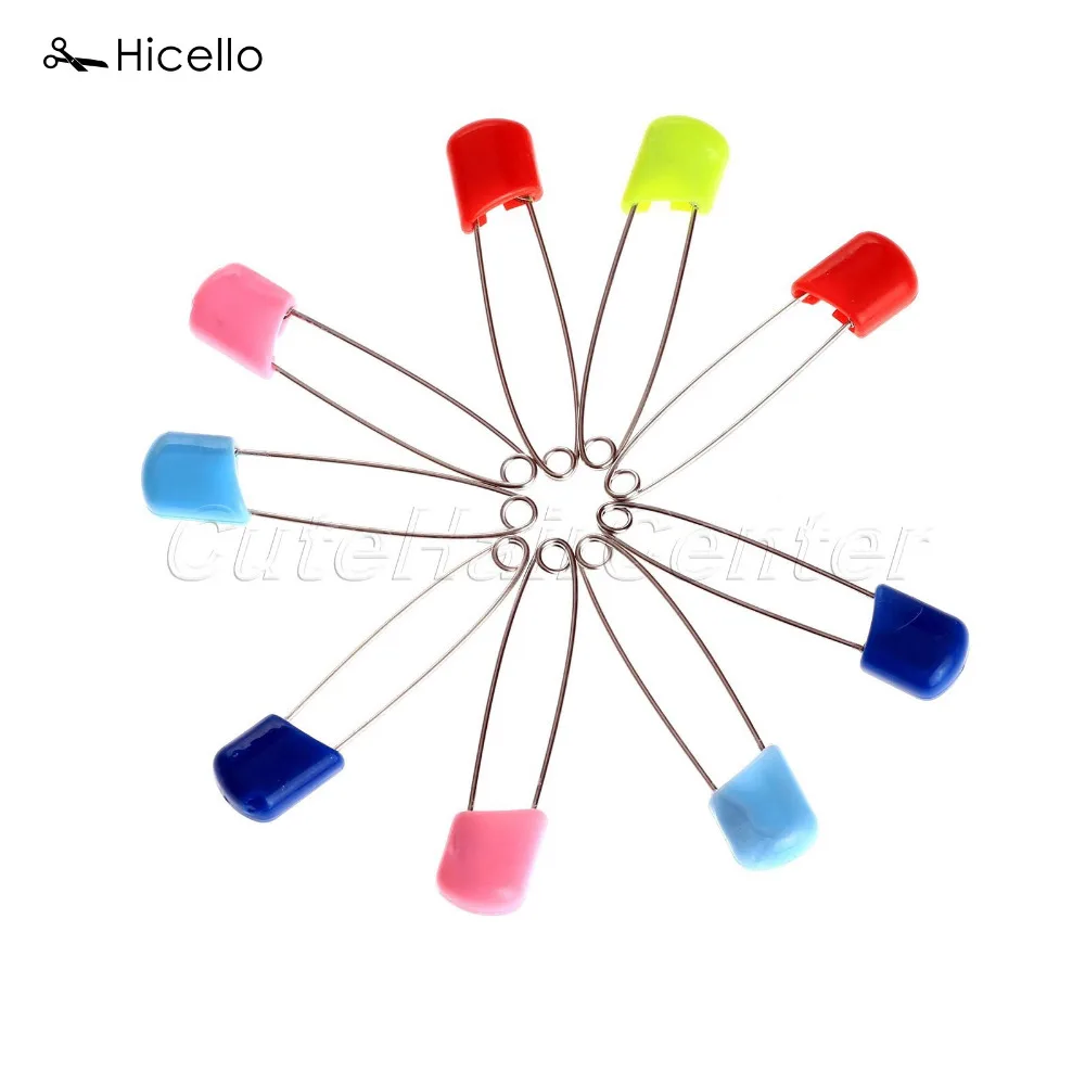 Original Hicello 15Pcs/bag Colorful Safety Pins Locking Baby Cloth