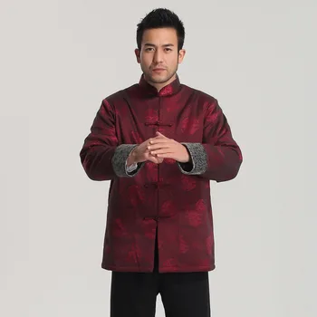 

Brand New Arrival ChineseTraditional Men's Embroider APEC Jackets Coats Thick Wadded jacke M L XL XXL 3XL 4XL MTJ2016010702