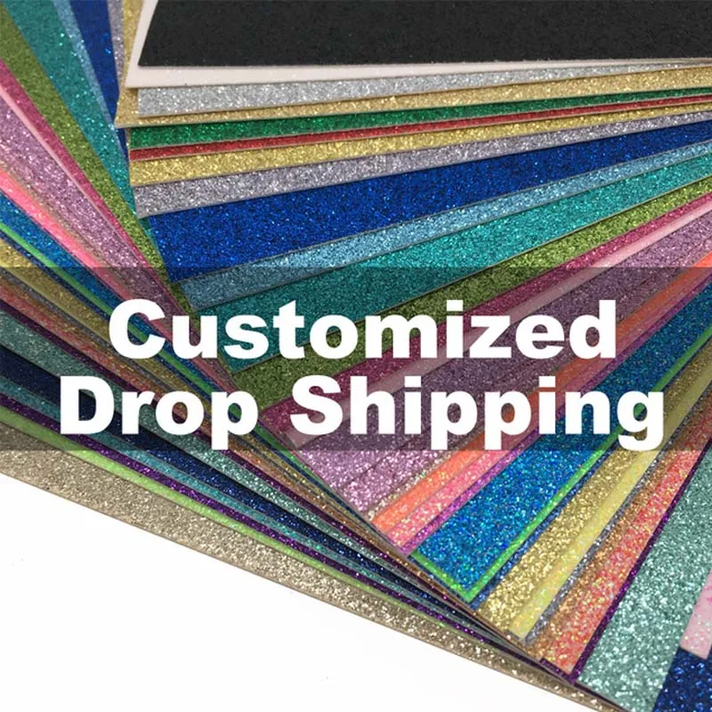 

Customization Decorative Paper Glitter Paper Any Size Any Color Glitter Cloth Wrapping Craft Paper Drop Shipping