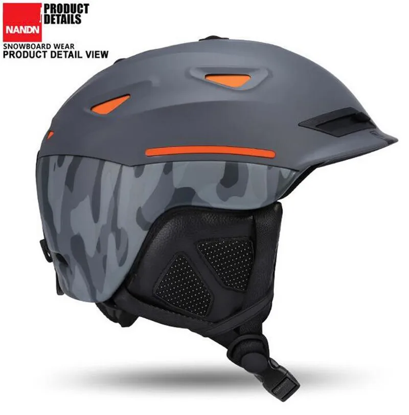 

NANDN Unisex Ski Helmet Breathable Ultralight Skiing Cap For Men Women Snowboard Skateboard Winter Outdoor Sports Safety Hat
