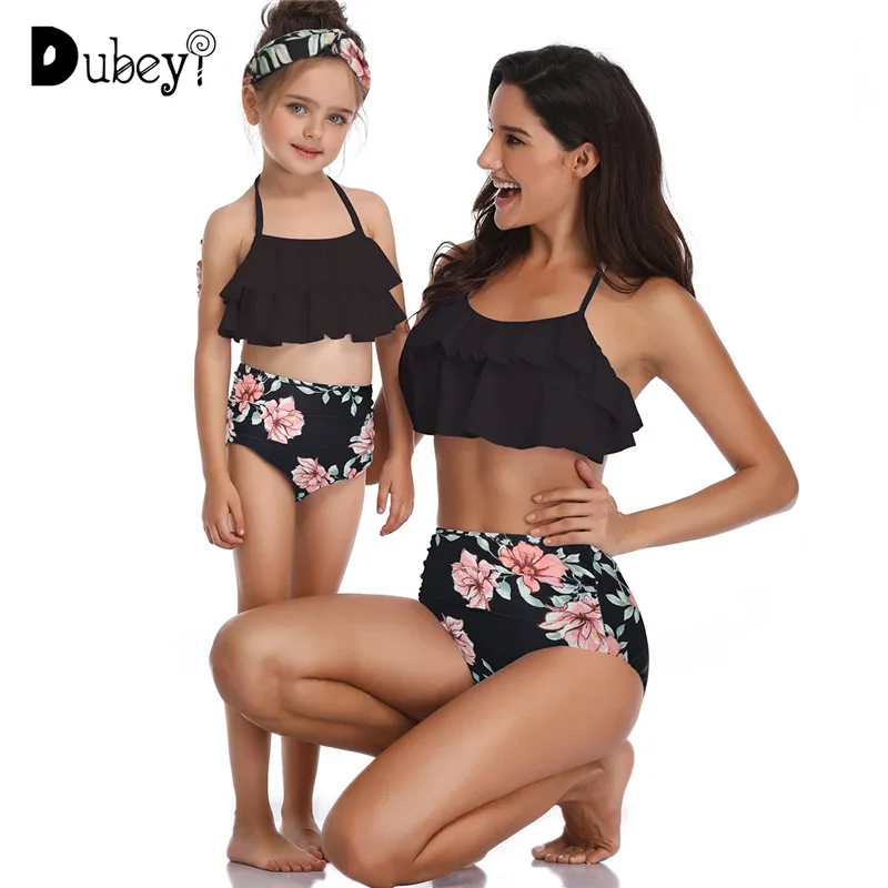 Tropical Baby Swimwear Flowers Mommy and Me Matching Swim Suit Holiday Family Matching Outfit Bathing Wear Holiday Costume Tropical Baby Swimwear Flowers Mommy and Me Matching Swim Suit Holiday Family Matching Outfit Bathing Wear Holiday Costume