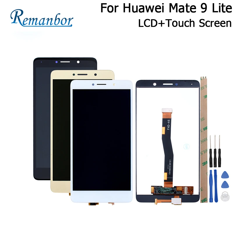 

Remanbor For Huawei Mate 9 Lite BLL-L23 LCD Display+Touch Screen 5.5 "Assembly Repair Parts+Tools+Tapes For Huawei Mate 9 Lite