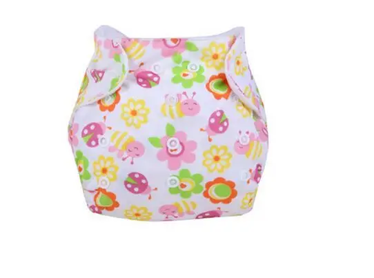 10 PCS Reusable Baby Nappy Baby Cloth Diapers Soft Covers Baby Nappy Size Adjustable Training Pants Size Adjustable 22designs