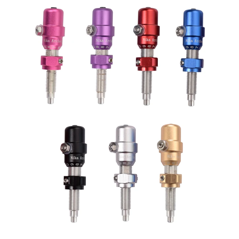 

7 color Archery Cushion Plunger Recurve Bows Screw-in Pressure Button Click Action for Achery Recurve Bow