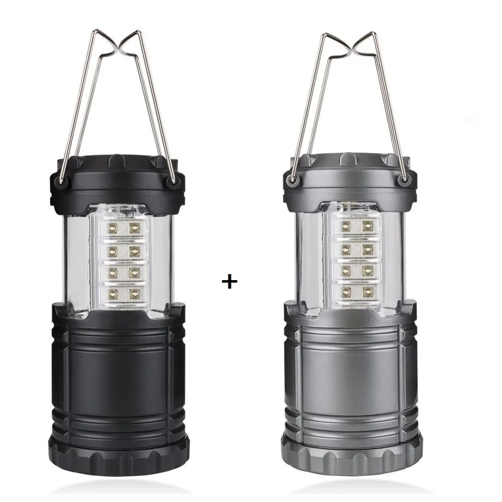 

2Pcs Multifunction Retractable Outdoor Camping Lights 30LED Flashlight Portable Lantern Tent Light Emergency Lamp Torch Lighting