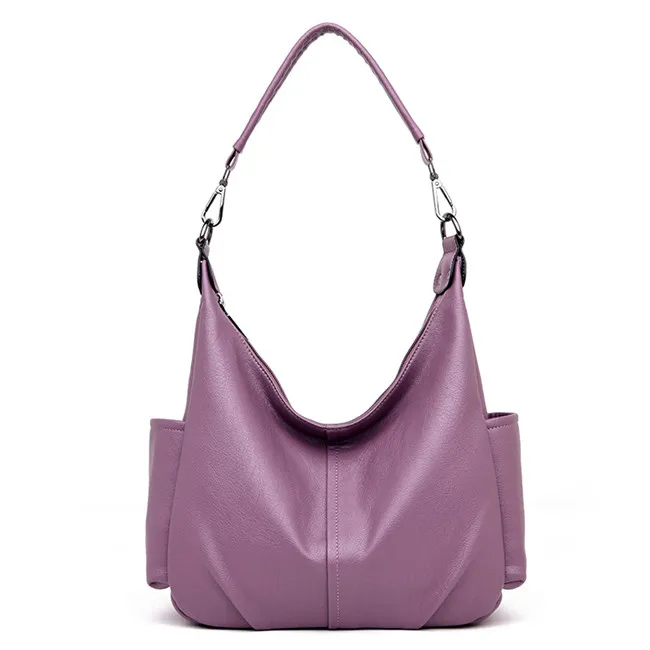 Дизайнерские женские сумки, роскошные женские сумки, модные женские сумки через плечо, мягкая кожаная сумка через плечо для женщин, Bolsa Feminina - Цвет: Purple