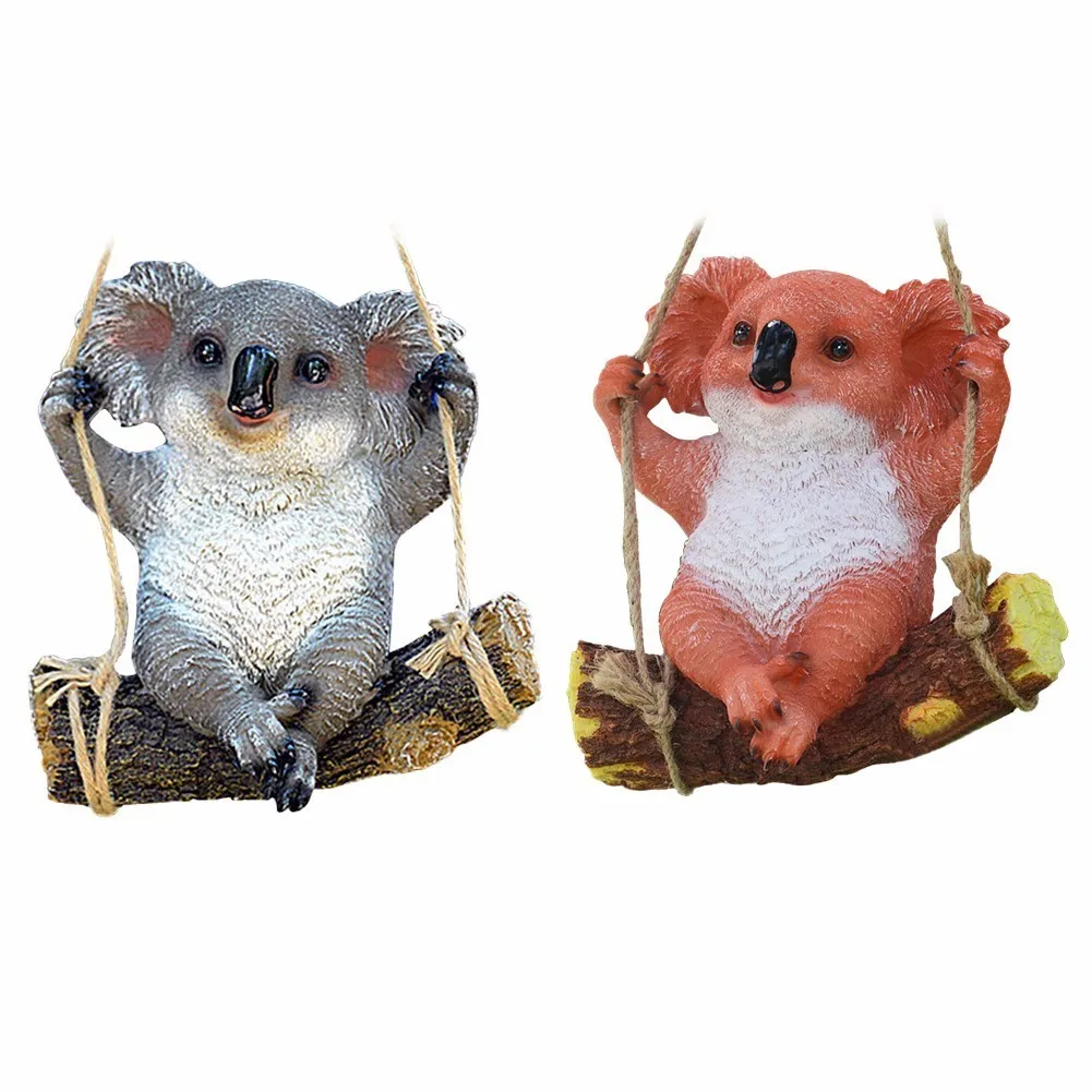 Супер милые смолы моделирования Koala Artware украшения Реалистичные фигурки для сада