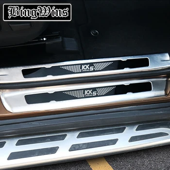 

BINGWINS Car styling 2016-2017 For KIA KX5 Inner Door Sill Scuff Plate Stainless Steel Threshold Strip Inside Welcome Pedal