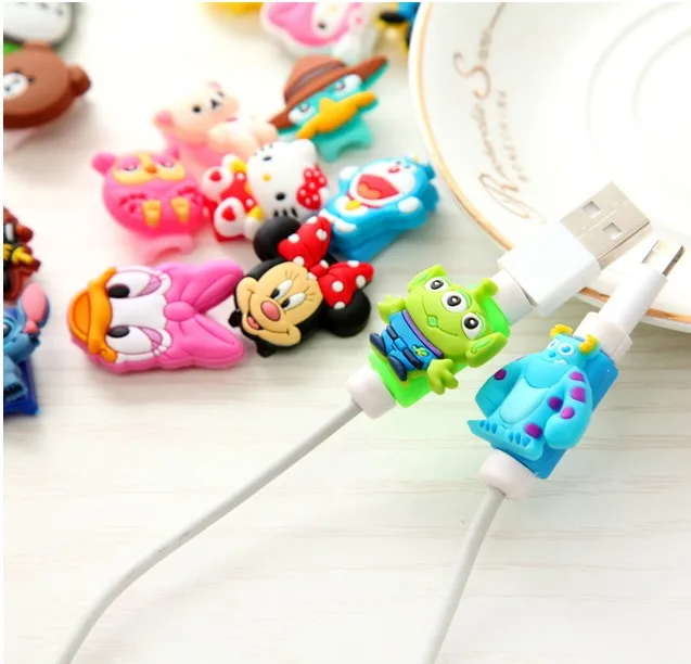 4 шт. защита кабеля USB для передачи данных защитная крышка наматыватель iPhone