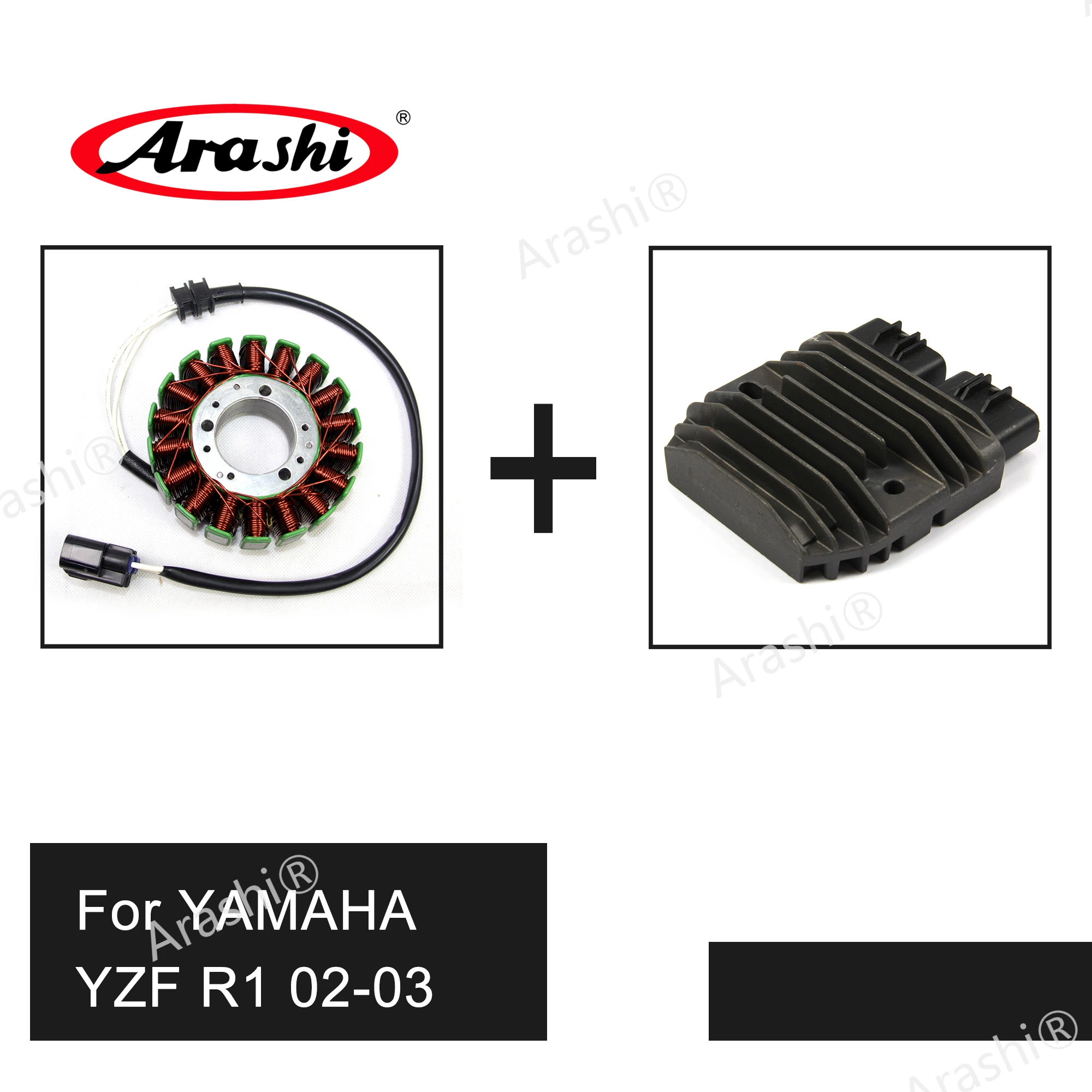 Arashi Motorcycle Engine Stator Coil Voltage Rectifier Regulator For