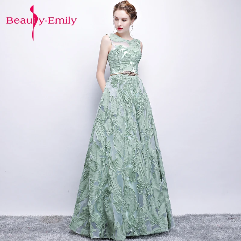 Fresh light green students party Evening Dress 2018 New prom gowns appliques homecoming dresses vestido longo para festa