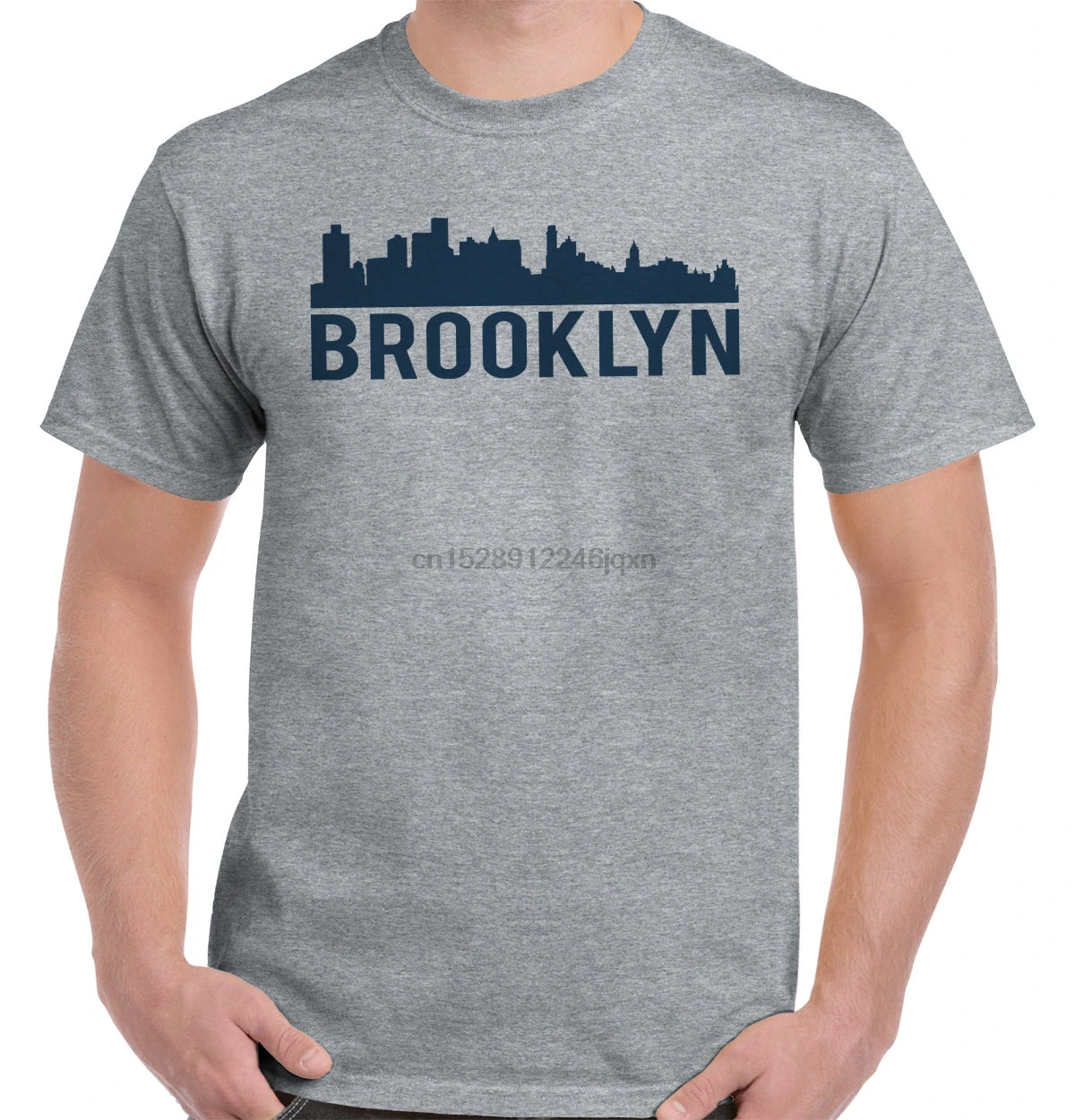 Бруклин город Skyline силуэт городской NYC модная новинка футболка майка с короткими