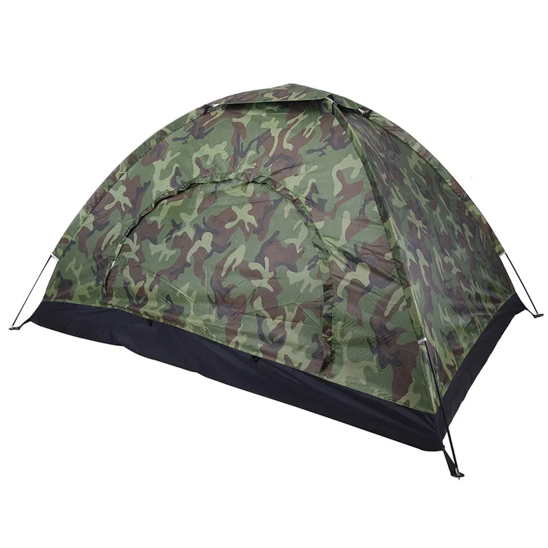 2 Person Camouflage Tent Sun Shade Shelter Outdoor Hiking Travel