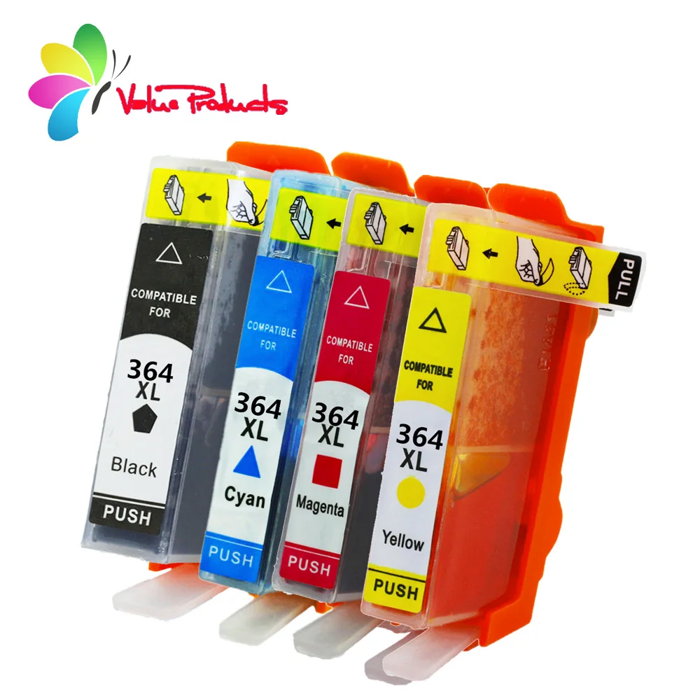 

Value products HP 364XL 364 XL 4 pack set Ink Cartridges Compatible with HP Officejet 6000 6500 Photosmart C6300/C6324/5460/546