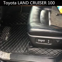 Автомобильные коврики для Toyota LAND CRUISER 100 1998-2007, автомобильные коврики, высокое качество, абсолютно новые кожаные коврики с вышивкой