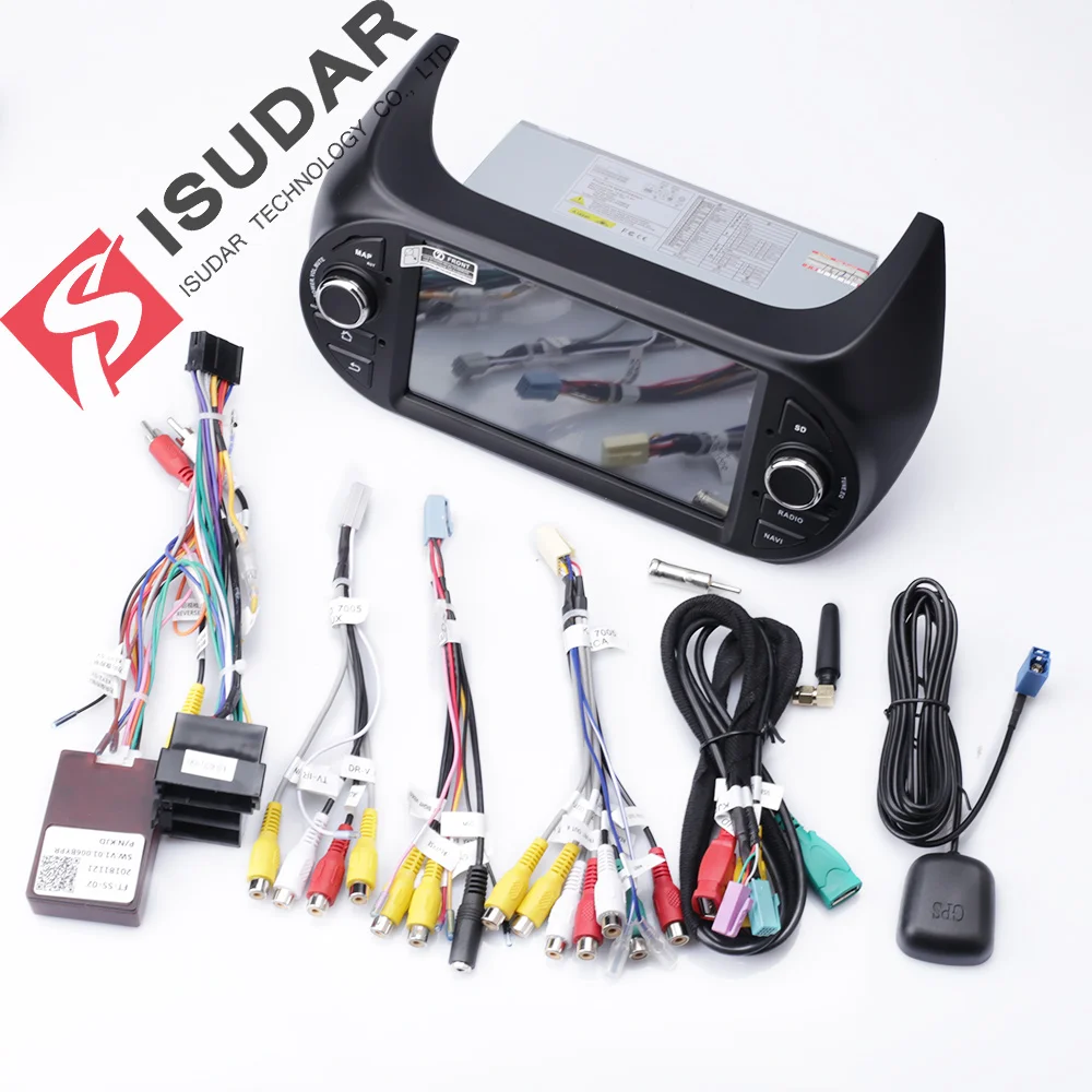 Flash Deal Isudar 1 Din Auto Radio Android 9 For FIAT/Fiorino/Qubo/Citroen/Nemo/Peugeot/Bipper Car Multimedia Audio Player GPS USB DVR DSP 5