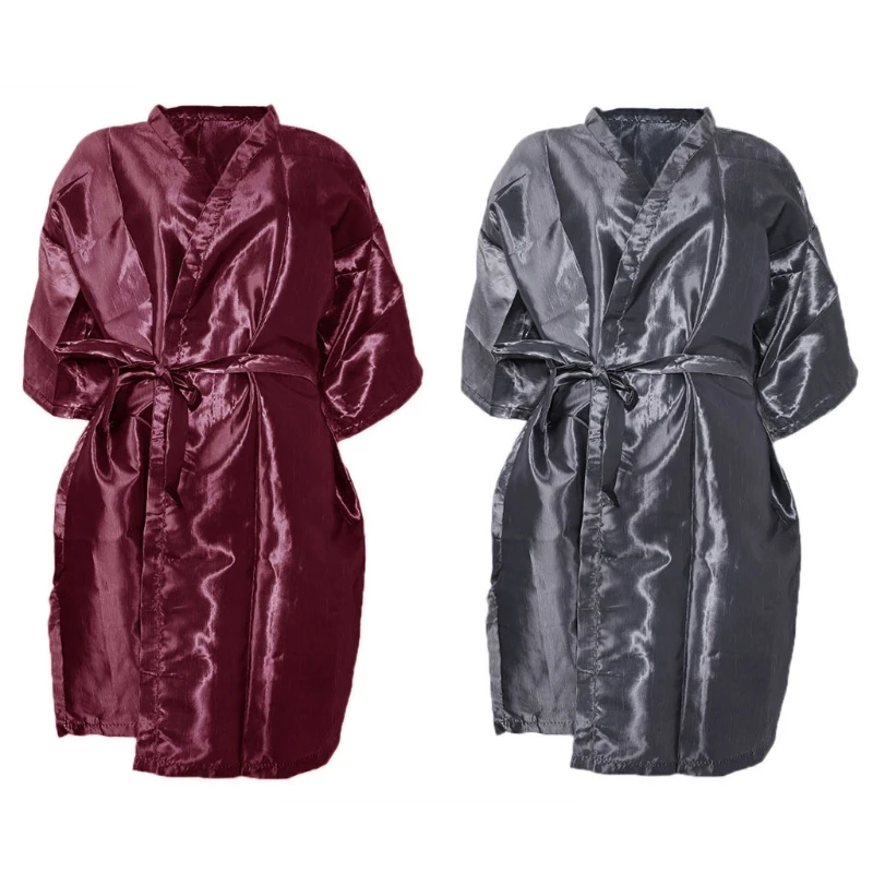 

Fashionable Barber Gown Cape Robe Haircutting Salon Apron Waterproof Anti-static