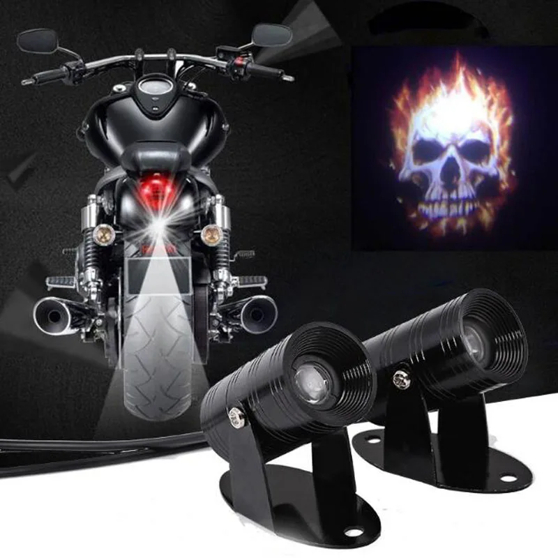 Aluminum Alloy DC12V 24V Motorcycle Laser Projector Taillight Rear Fog