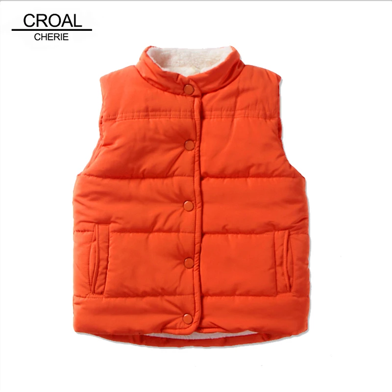 Croal Cherie 90-120 см утепленный флисовый жилет для маленьких девочек детская зимняя