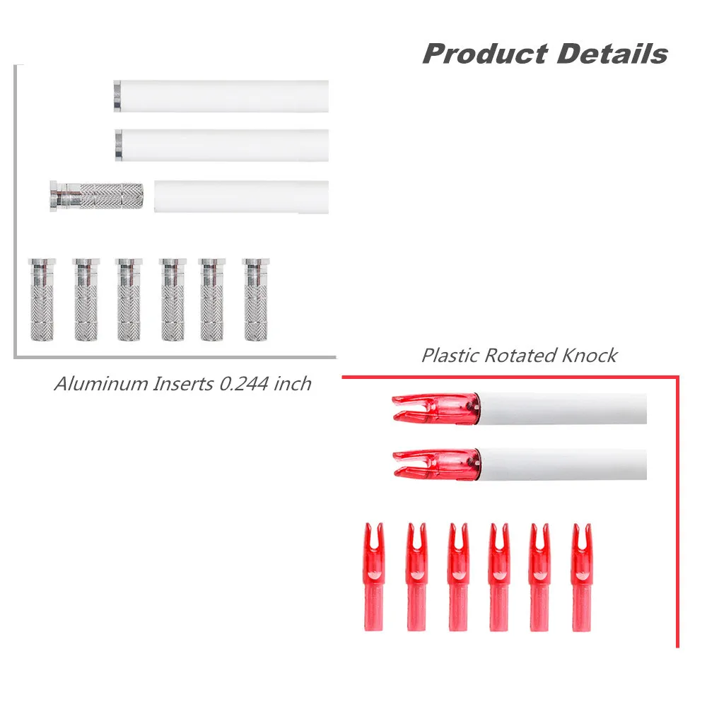 Htting Target Archery Carbon Arrow vales 340/400/500/600 Spine 30/31 дюйма с аксессуарами 12 упаковок для