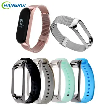 

Mi Band 4 3 Strap Screwless Stainless Steel Metal Bracelet Strap Wristband Miband3 Pulseira For Xiaomi Mi Band 3 Mi Band 4 Strap