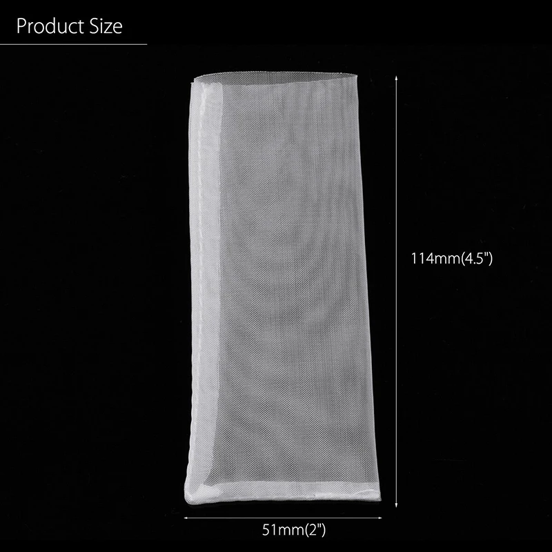 20pcs 2  x4.5  Micron Nylon Rosin Filter Bags Mesh Rosin Oil Press Filter Bags Nylon White Screen