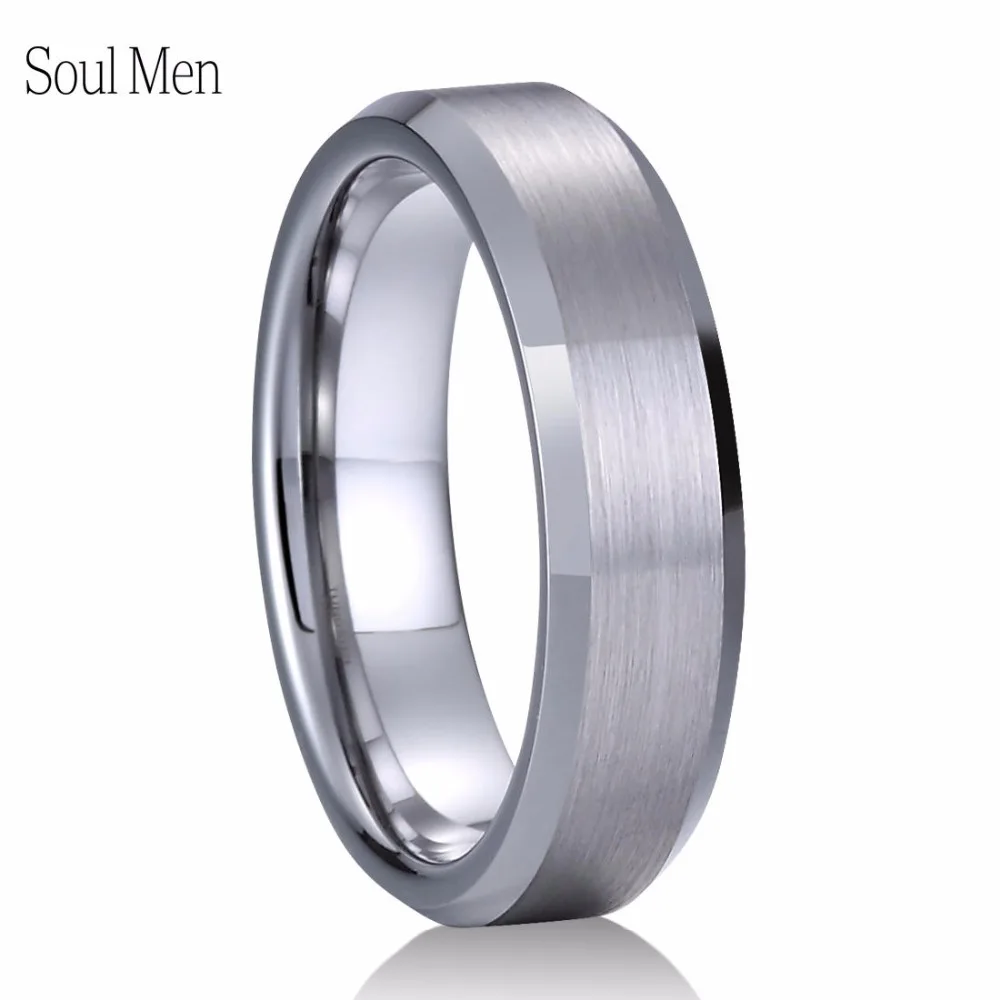 6mm Wedding Band for Women Metal Tungsten Carbide Waterproof Rings Fashion Jewelry in Summer