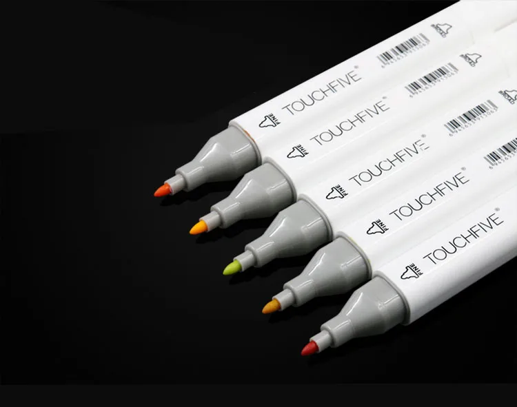 Touchfive, 168 цветов, набор маркеров для творчества, дизайнерские маркеры, ручка для рисования спиртом, маркер, ручка манга, мультфильм, граффити, эскиз