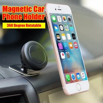 

360 Degree Rotatable Magnetic Car Phone Holder Dashboard Sticky Mount Mobile Phone Magnet Holder for iphone for Samsung 300pcs
