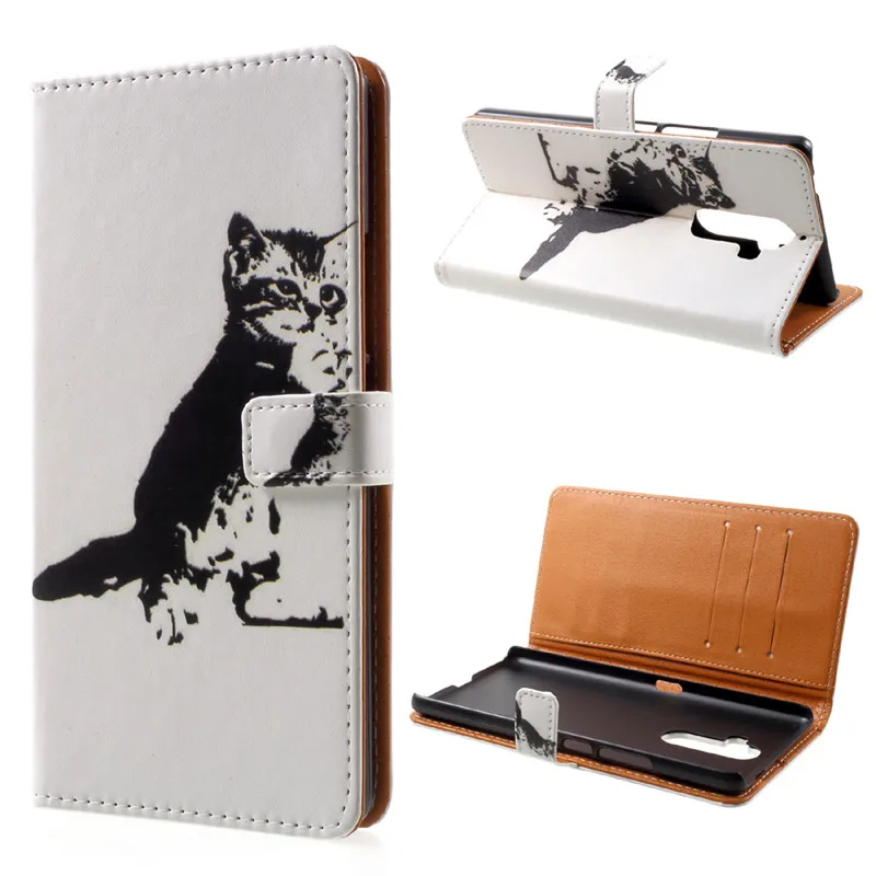 

Lenovo Vibe K8 Note Leather Case Cartoon Painting Wallet Flip Leather Case Cover for Lenovo Vibe K8 Note Phone Cover Protector