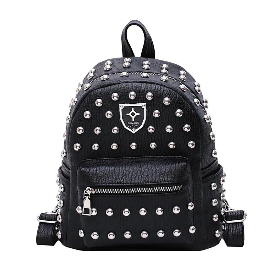 

Fashion Women's Rivet Wild Wild Backpack New Cool Leisure Travel Backpack