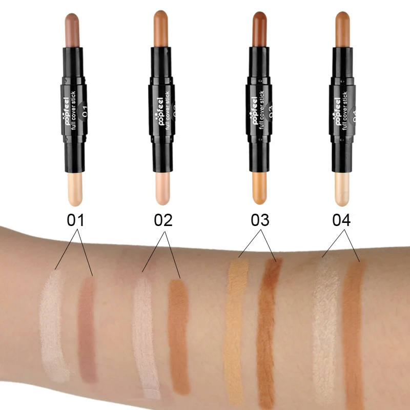

Double-ended Contour Popfeel Concealer Hide Blemish Dark Circle Cream Concealer Base Cream Contouring Camouflage Cosmetics Found