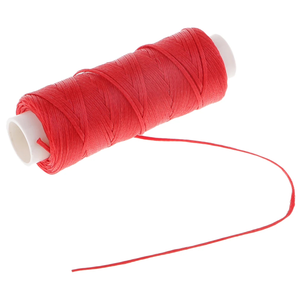 1 Spool Flat Waxed Polyester Braided Waxed Thread Cord for Sewing Accessories, DIY Jewelry Making