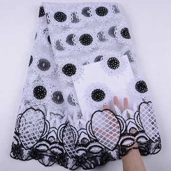 

High Quality French Net Lace Materials French Lace Fabric Nigerian Tulle Mesh Lace Fabrics For Wedding Dress A1499