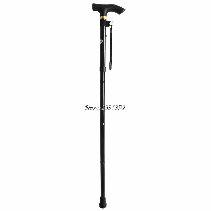 Bastón plegable para caminar senderismo sendero ultraligero 4 secciones caña ajustable # A