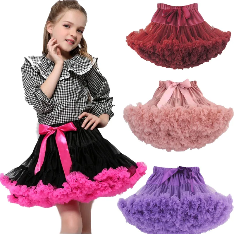 Платье для маленьких девочек; вечерние фатиновые платья принцессы для танцев; летняя пляжная юбка; пышная балетная детская юбка-пачка на Рождество и Хэллоуин; Vestido