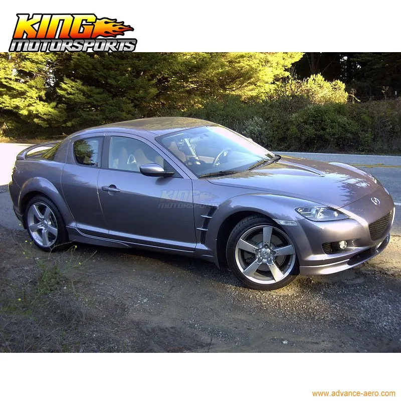 Для 04-07 MAZDA RX8 оригинального стиля передний бампер спойлер тела комплект JDM из искусственной кожи