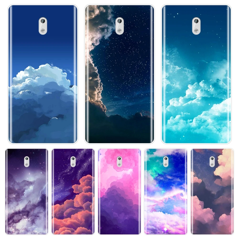 Чехол для телефона из ТПУ Nokia 8 6 5 3 2 1 силиконовый мягкий чехол с облаком звездой