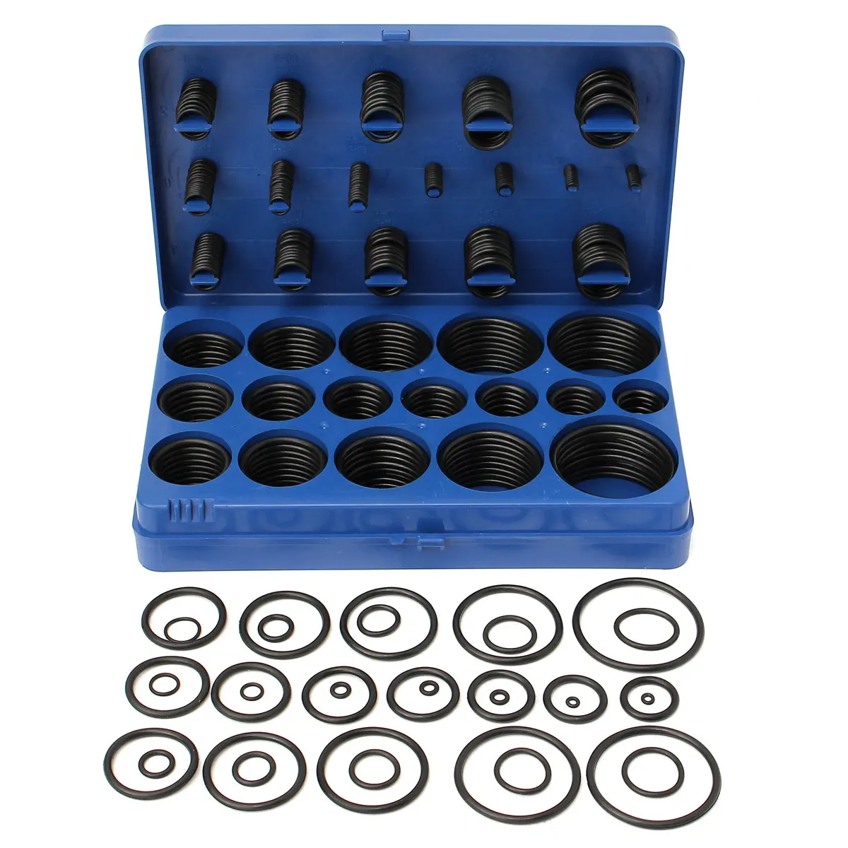 

SULEVE 419Pcs / Set Rubber O-Ring Seals Tap Washers Gasket Assortment Kit Plumbing Petrol Fastener Hardware Durable Portable