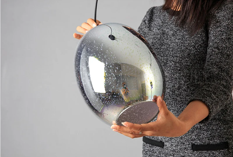 Horsten Novelty Modern LED Pendant Light Glass Hanging Lamps 3D Design Lamp E27 110V 220V For Bar Restaurant Cafe Living Room Lamp (17)