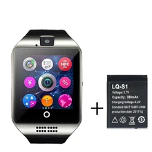 2018 Best Q18 Smart Watch for Men Women Pedometer Bluetooth Watch Touch Screen Smartwatch Support TF Card For Android PK DZ09 Y1