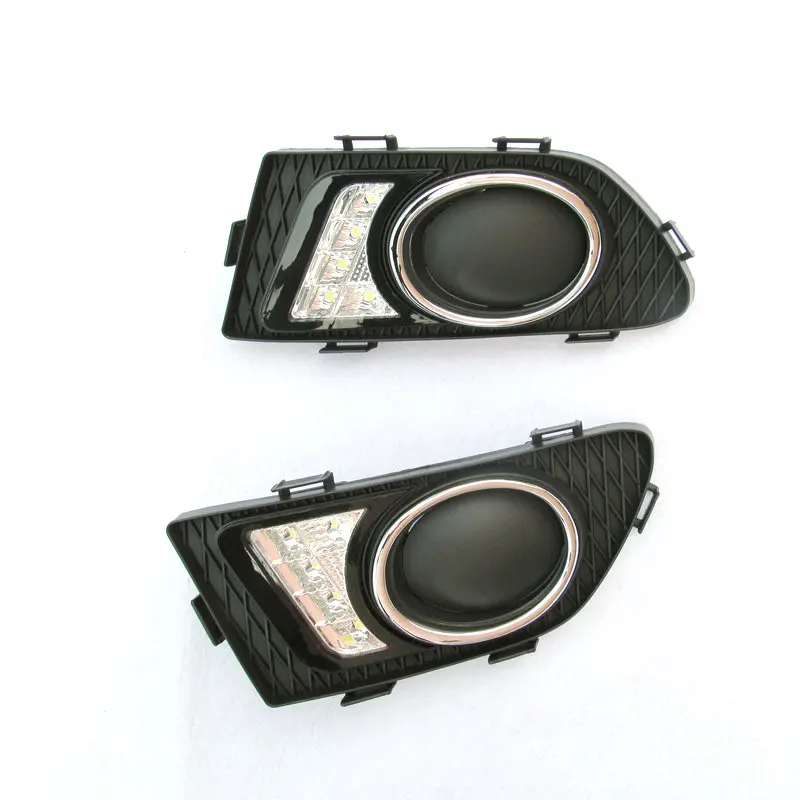 

Free shipping! 12v 6000k LED Daytime Running light DRL case for Great Wall C30 fog lights Antifog frame Car styling