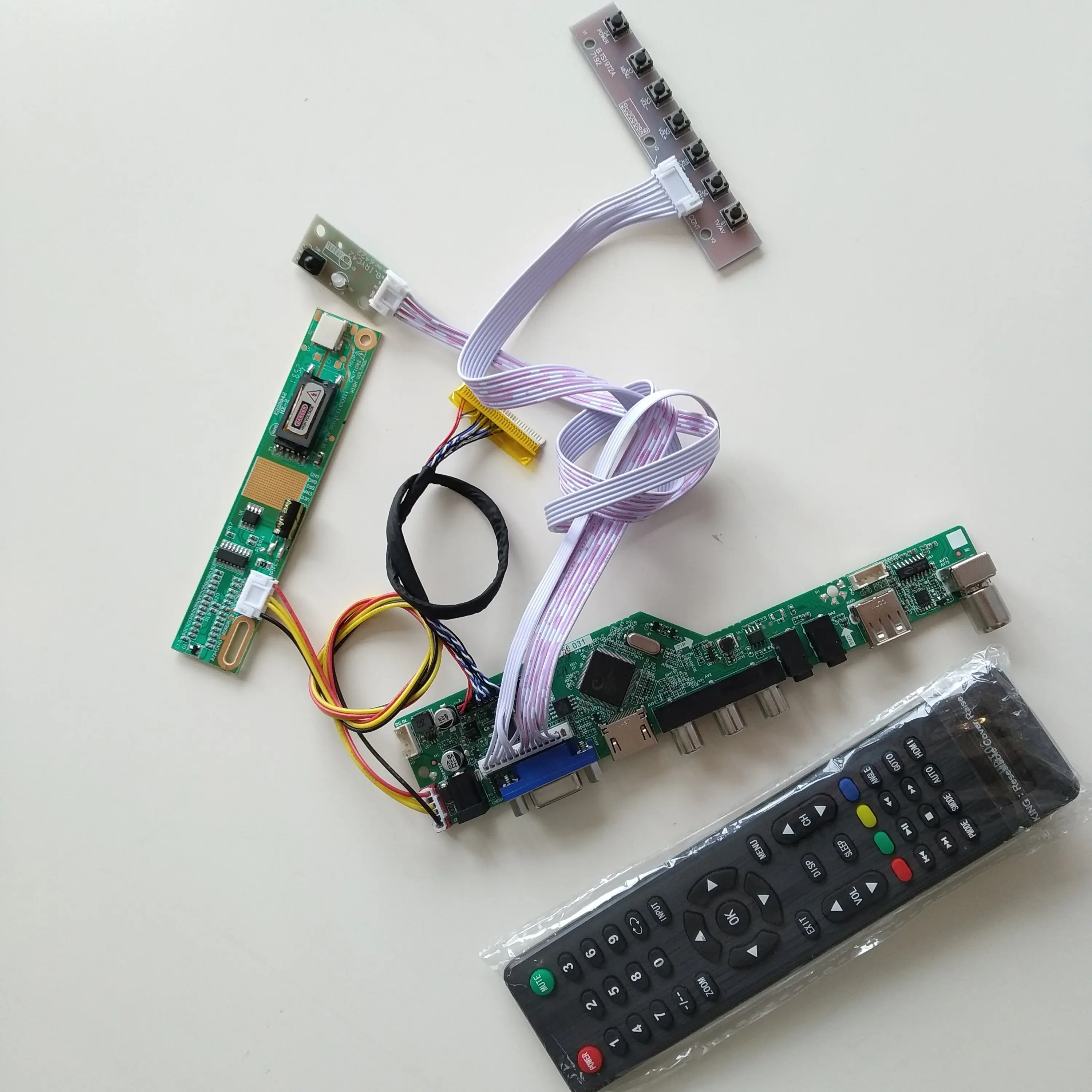  for B154EW04 V.B 1280X800 panel Screen Monitor Audio HDMI TV56 RF VGA AV DVI DIY LCD remote Control