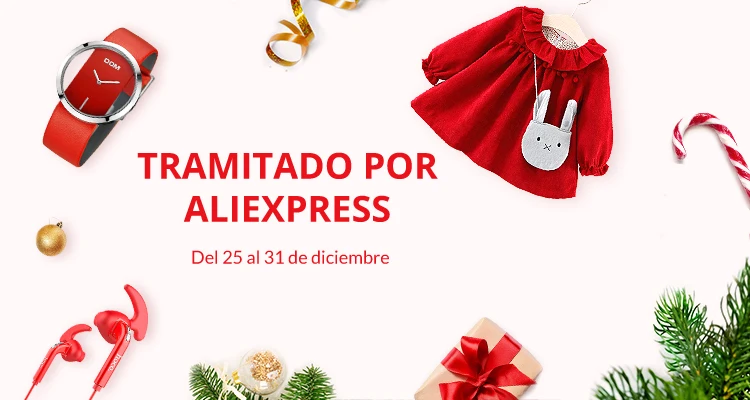 Tramitado por AliExpress: En venta del 25 al 31 de diciembre. Los mejores vendedores. Preparación rápida del pedido. Atención al cliente.