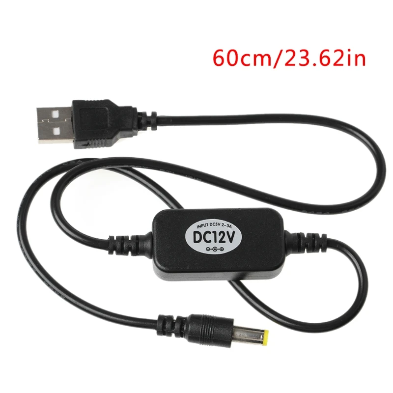 

Brand Durable USB 5V To DC 12V 5.5x2.1mm Step Up Cable Power Boost Line For Router LED Strip Games Accessory2019 New