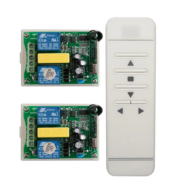 

AC220V Digital display intelligent RF remote control switch +2*receiver/ projection screen/Tubular motor garage door / shutters